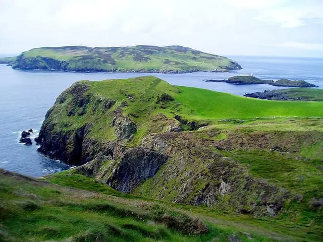 The Calf of Man across the Sound, from the southern tip of the Isle of Man