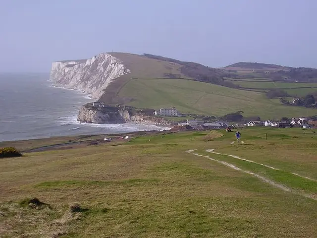 Freshwater Bay and the cliffs below Tennyson Down, Isle of Wight