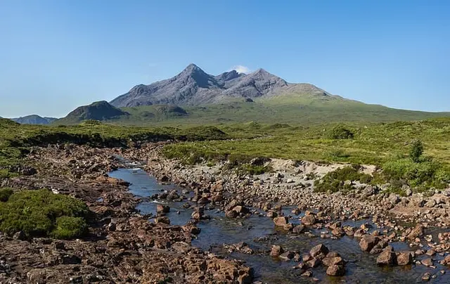 Sgùrr nan Gillean in the Cuillin, from Sligachan on Skye